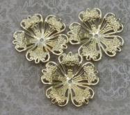 Vintage Floral  Filigree Gold (3)